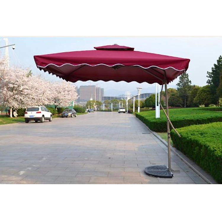 Dù lệch tâm vuông dùng cho ngoài trời giao màu ngẫu nhiên