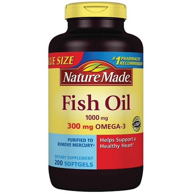 Thực phẩm bảo vệ sức khỏe Dầu cá Naturemade Fish Oil