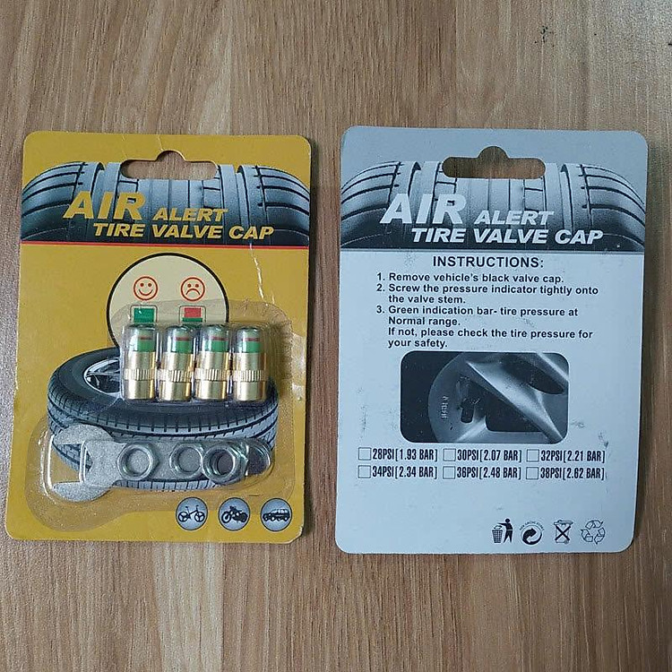 Bộ Nắp van báo áp suất lốp Ô tô, Xe máy - Ảnh 9