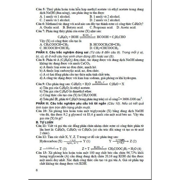 Tuyển Tập Đề Kiểm Tra Môn Hóa Học 12 (Dùng Chung Cho Các Bộ SGK Hiện Hành) - Ảnh 4