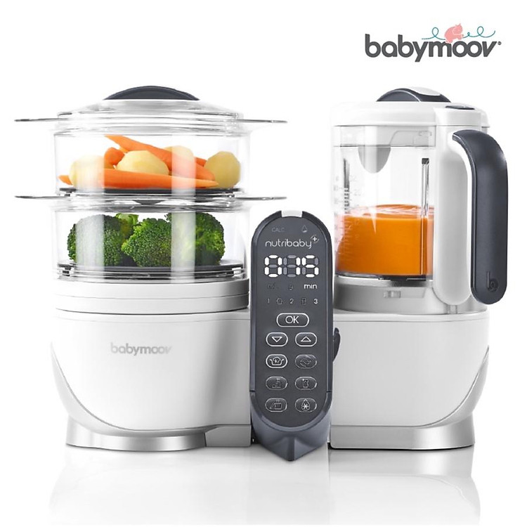 Máy tiệt trùng xay hấp Babymoov 5in1 Chính hãng Giá rẻ - Hình ảnh 4