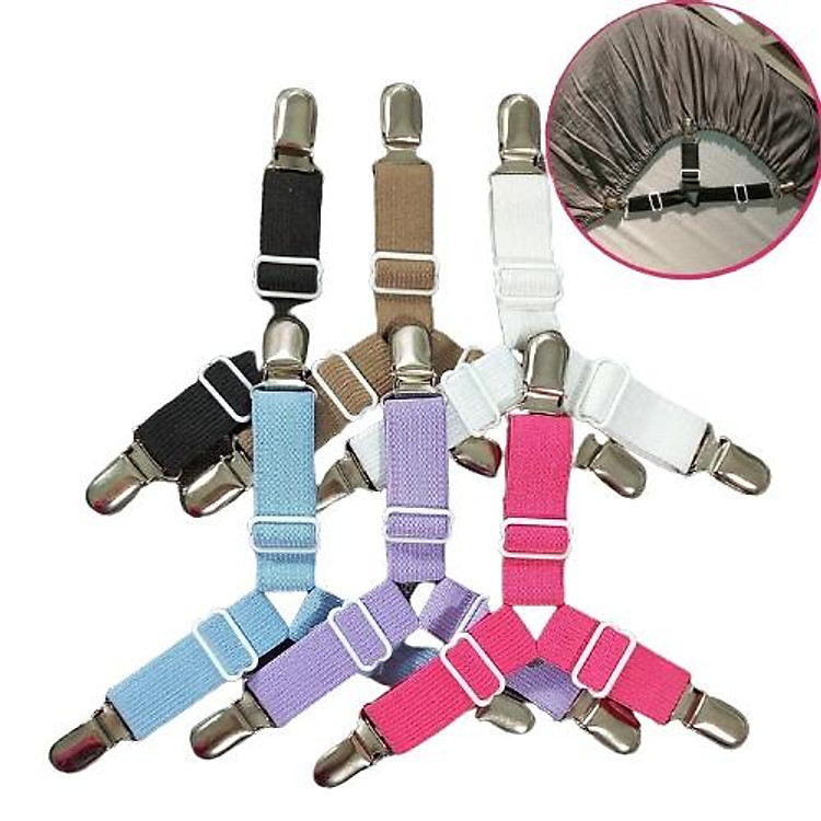 Set 4 kẹp ga gra nệm giường chống xê dịch
