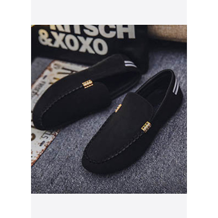 Giày Lười Nam Cao Cấp Phong Cách Hàn Quốc Phong Cách - Màu Đen SV05