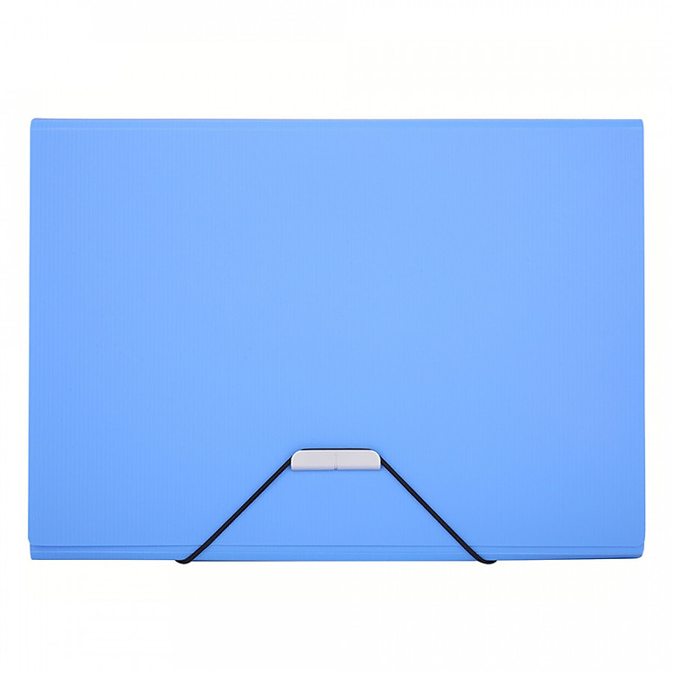 Cặp Tài Liệu Nút Bóng Deli W5554 – Xanh Da Trời