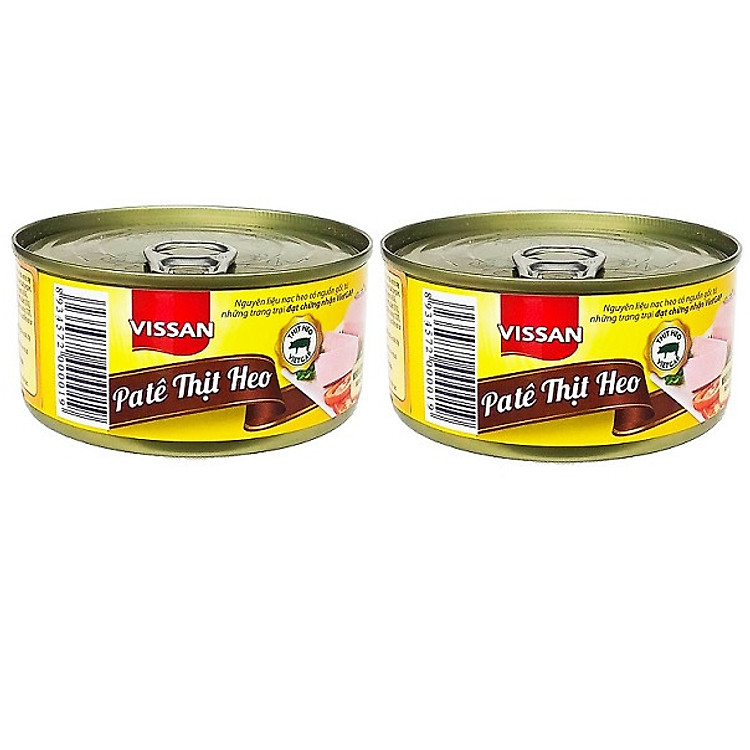 Combo 2 Pate Thịt Heo Vissan 170g