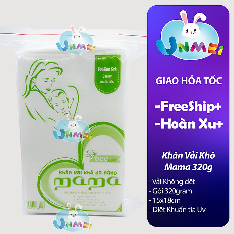 Khăn Vải Khô Mama 320gr UnMei Đảm bảo Giá rẻ - Hình ảnh 2