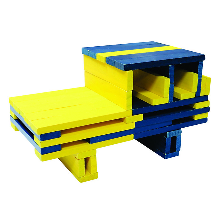 Xây Dựng Thành Phố 50 Chi Tiết Vàng - Xanh City Blocks 50 (KM 15PCS) - Colligo