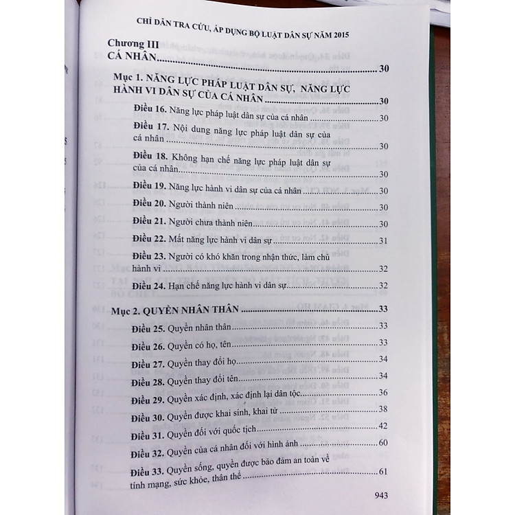 Chỉ Dẫn Tra Cứu, Áp Dụng Bộ Luật Dân Sự Năm 2015 - Ảnh 5