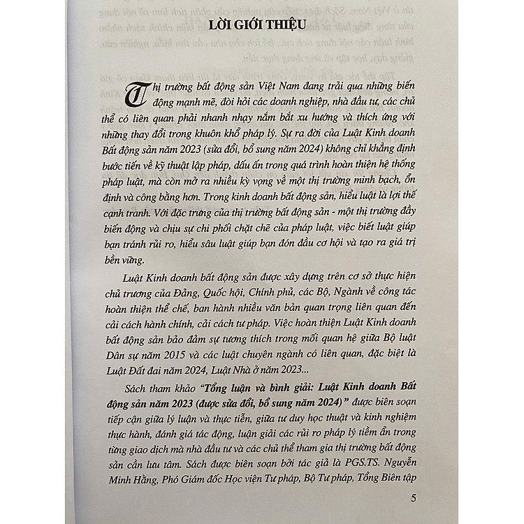 Tổng Luận Và Bình Giải Luật Kinh Doanh Bất Động Sản Năm 2023 (Được sửa đổi, bổ sung năm 2024) - Ảnh 4