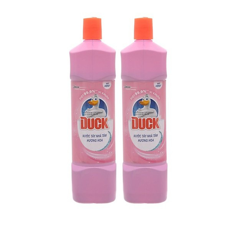 Combo 2 Chai Nước Tẩy Nhà Tắm Duck 900ml Hương Hoa