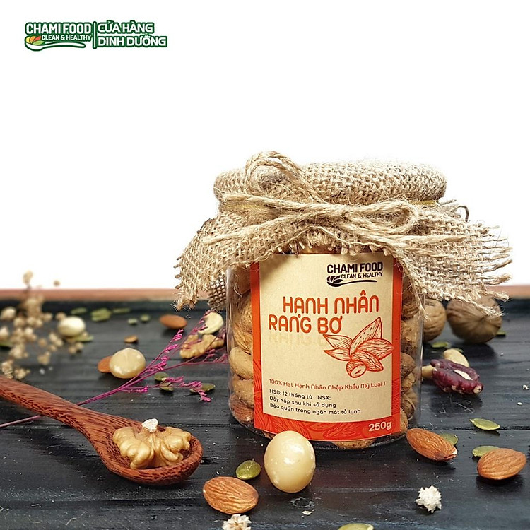 Tìm mua tại Avakids:Hạnh nhân rang bơ CHAMIFOOD 500g loại 1, tràn ngập Khuyến mãi, Ưu đãi