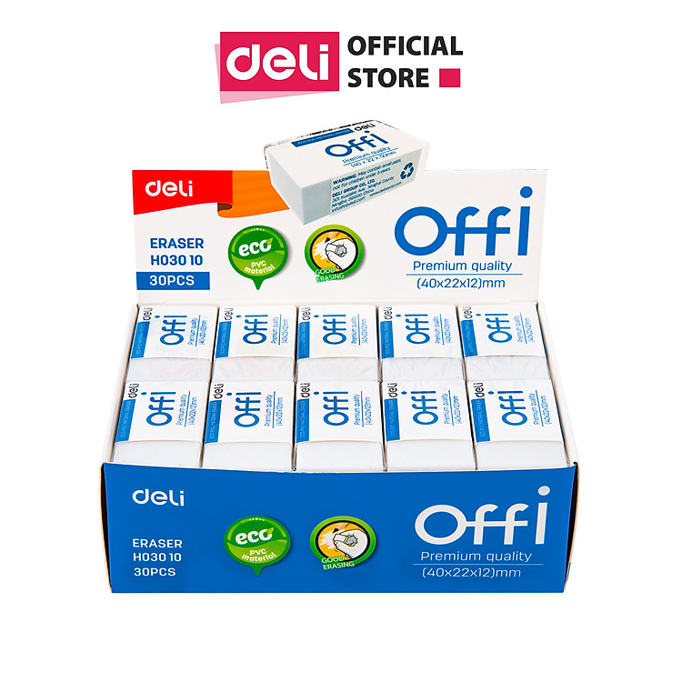 Gôm Tẩy Deli EH03010 (Combo 4 chiếc)