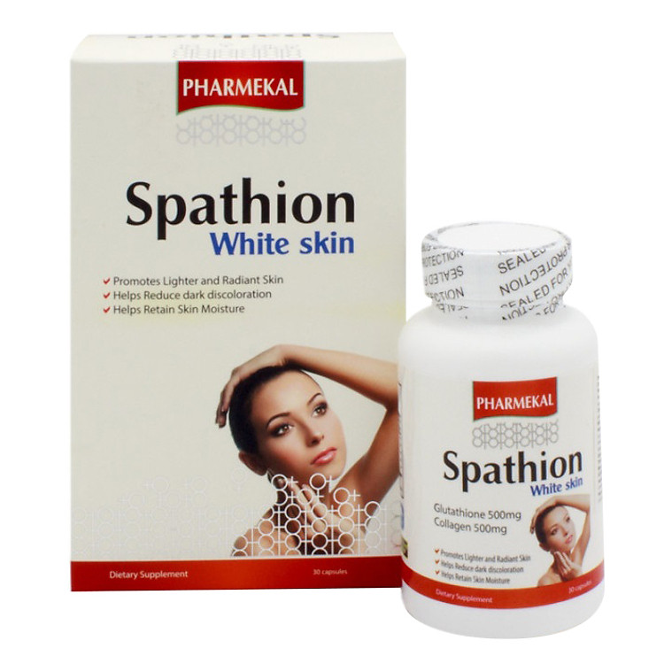 Viên Uống Trắng Da, Giảm Nám Từ Bên Trong Spathion White Skin Pharmekal - 30 Viên