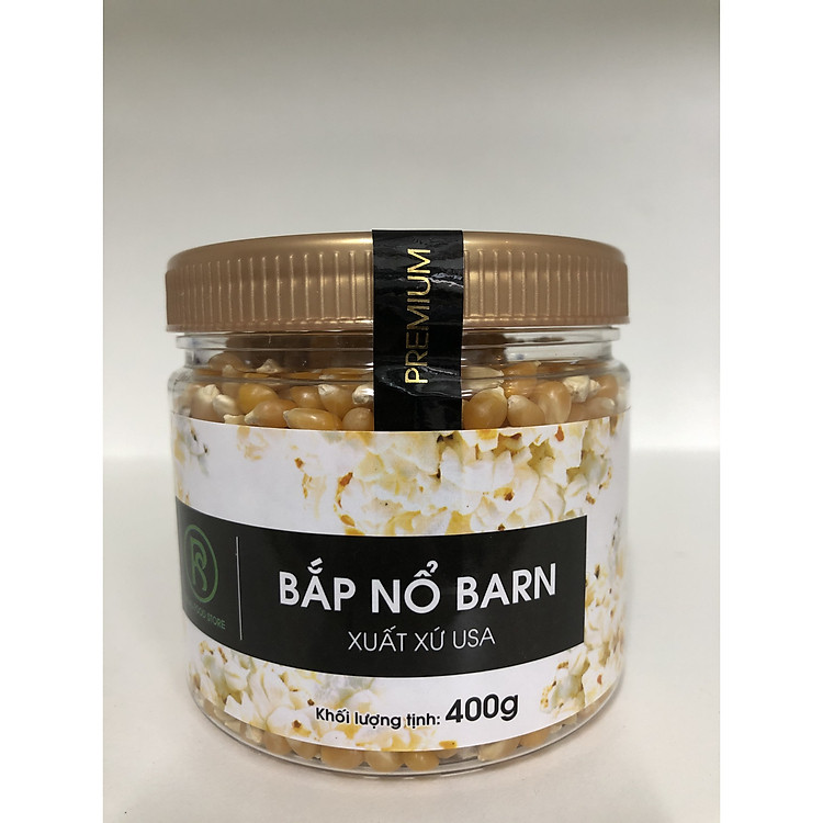 Hũ Hạt Bắp Nổ BARN làm bỏng ngô REAL FOOD STORE (Nhiều lựa chọn)