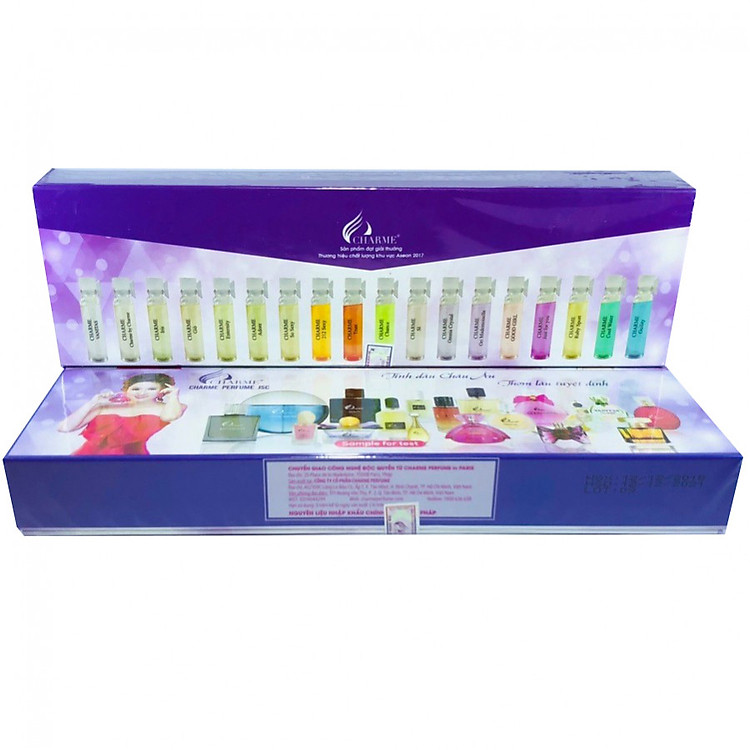 Bộ Test Thử Mùi Charme Full 17 Ống (Phiên Bản Mới) - Mỗi Ống 1.2ml