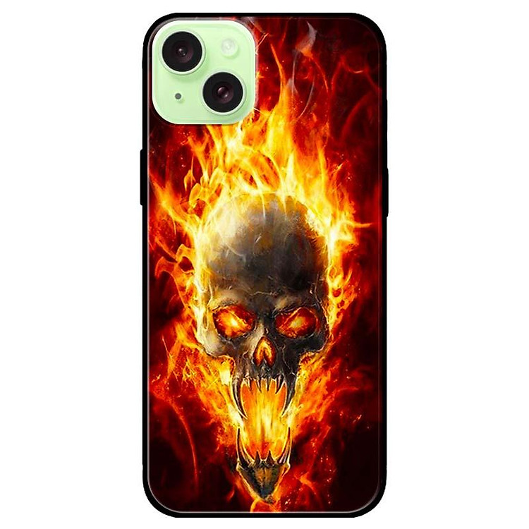 Ốp lưng dành cho Iphone 15 - Iphone 15 Plus - Iphone 15 Pro - Iphone 15 Pro Max - Quỷ Lửa Đen - Hàng Chính Hãng