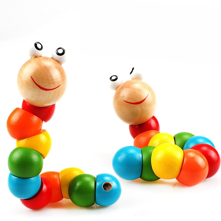 Đồ chơi sâu bướm gỗ cho bé Chính hãng Giá tốt - Hình ảnh 3