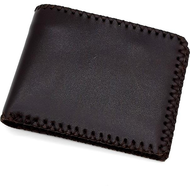 Bóp ví nam ngang da bò thật handmade V099K1 - Nâu