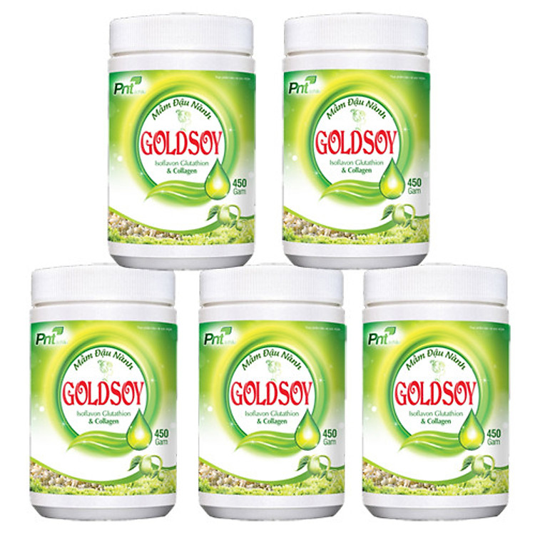 Combo 5 hộp thực phẩm chức năng tinh chất mầm đậu nành GOLDSOY