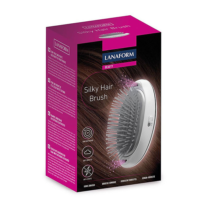 Lược chải mượt tóc công nghệ ion âm Lanaform Silky