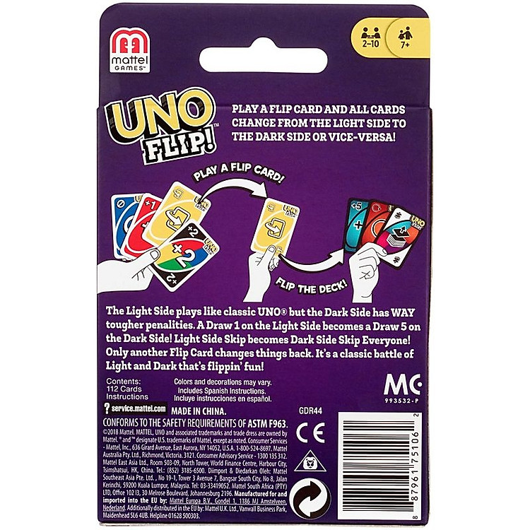 Mua Đồ Chơi Uno Flip MATTEL GAMES Chính hãng Tiết kiệm - Hình ảnh 5