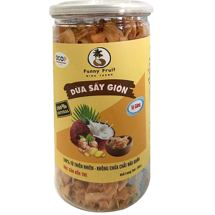 Snack dừa sấy giòn Funny Fruit