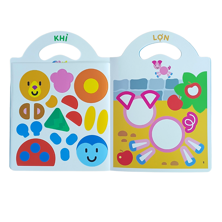 Sticker Động Vật Đáng Yêu - Dành cho bé 2-5 tuổi - Ảnh 4