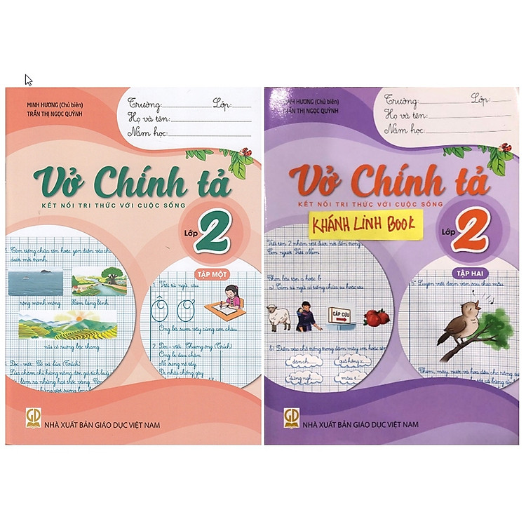 Vở Chính Tả Lớp 2 – Tập 1 + 2