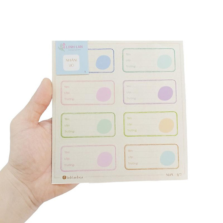Bộ Nhãn Vở A (24 chiếc) - Ảnh 7