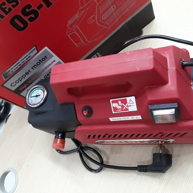 Máy rửa xe oshima os180 có bình phun bọt tuyết