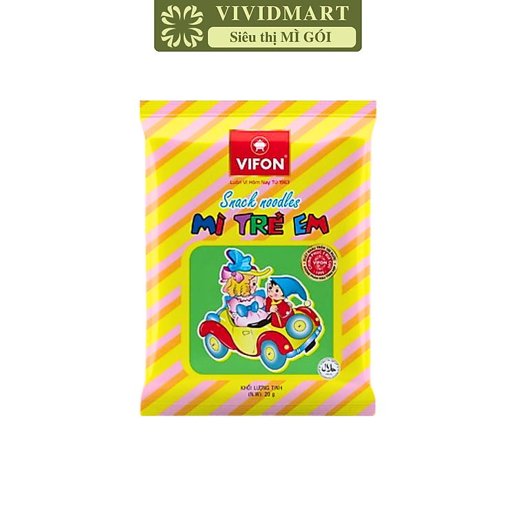 VIFON - Mì trẻ em Vifon, snack mì trẻ em Vifon, mì ăn liền snack Vifon, snack mì Vifon cho bé (20g/gói)