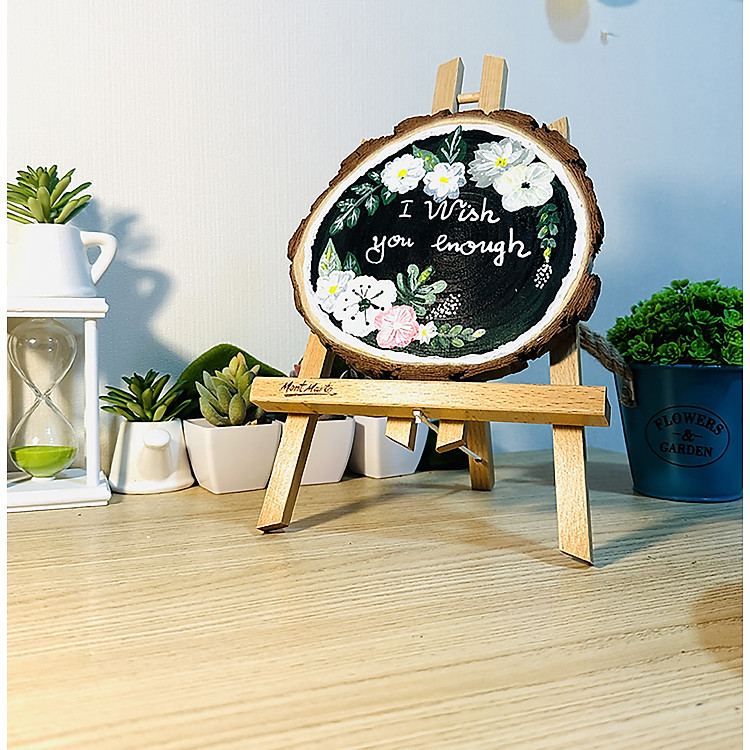Tranh Vẽ Tay Trên Gỗ Thông I Wish You Are Enough – Decor Bàn Làm Việc - Ảnh 7