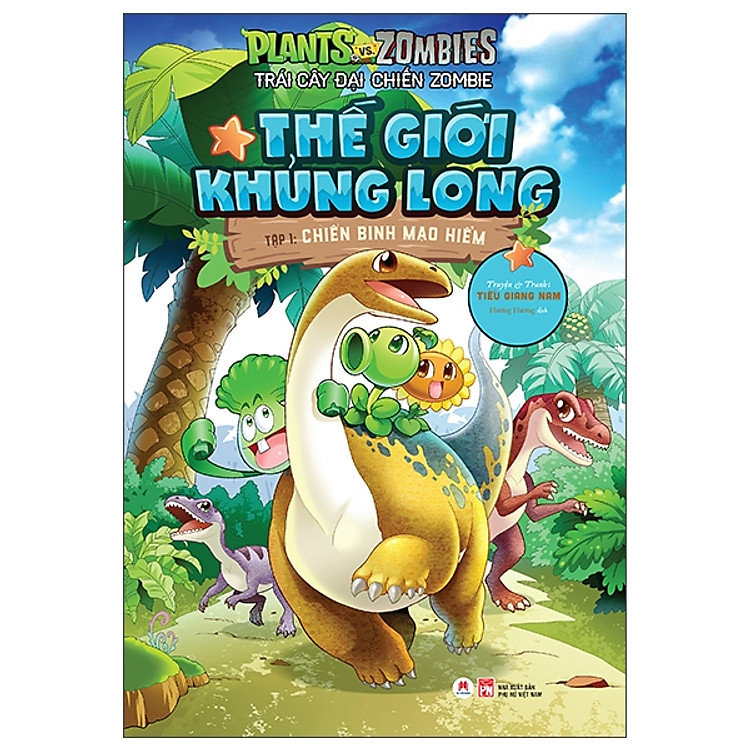 Cuốn Sách Hay Dành Cho Thiếu Nhi: Tập 1 Trái Cây Đại Chiến Zombie - Thế Giới Khủng Long - Chiến Binh Mạo Hiểm