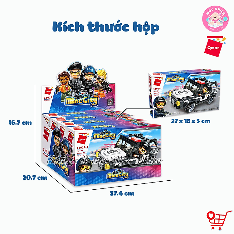 Đồ Chơi Lắp Ráp Qman 11011 - Cảnh Sát Chính hãng Ưu đãi - Hình ảnh 2