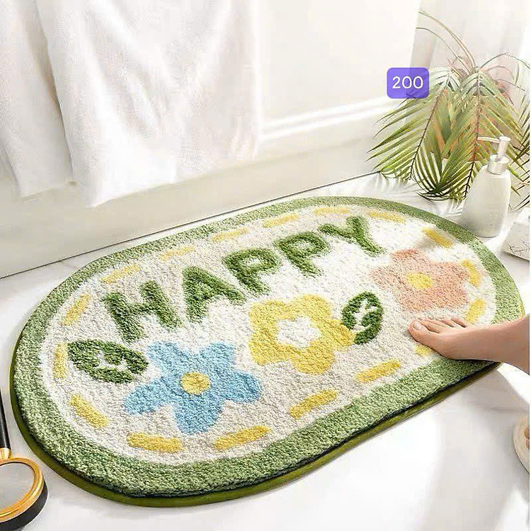 Thảm Lau Chân 3D Hình Họa Tiết Cute, Chống Trơn Trượt, Siêu Thẩm Nước 40x60cm - HÀNG CHÍNH HÃNG MINIIN