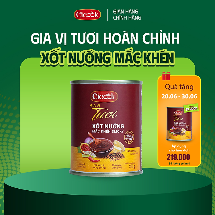 Xốt Nướng Mắc Khén Smoky Cicook 300g
