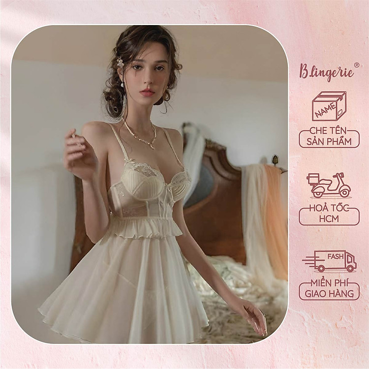 Váy Ngủ Nữ Tính Xinh Xắn - B.Lingerie