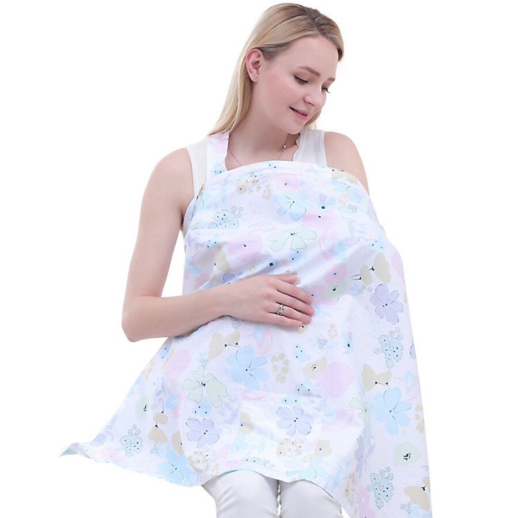 Khăn choàng che cho bé - Tặng 01 bình ủ sữa đơn