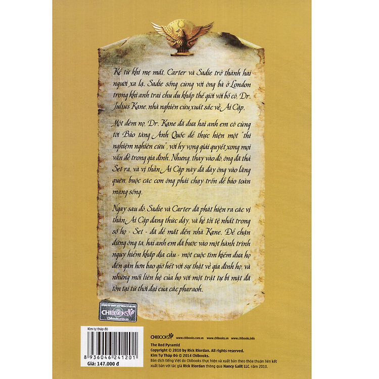 Series Biên Niên Sử Nhà Kane - Phần 1: Kim Tự Tháp Đỏ (Tái Bản 2014) - Ảnh 3