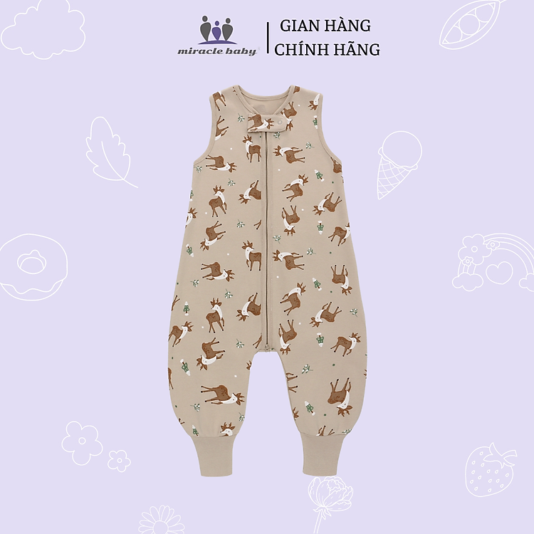 Túi ngủ cotton Miraclebaby cho bé Chính hãng Giá tốt - Hình ảnh 2