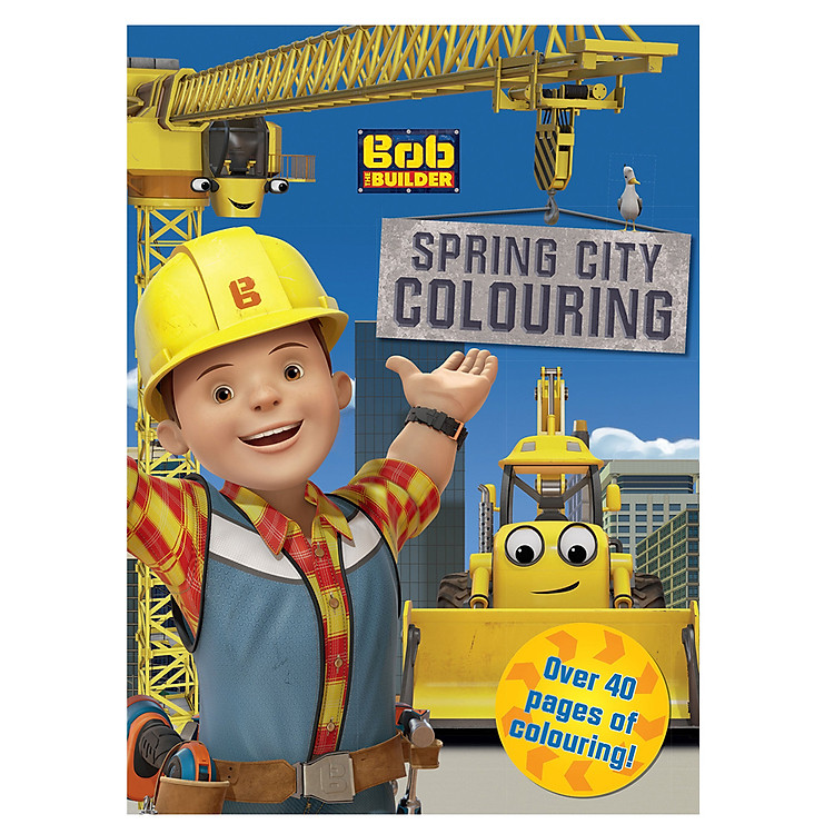 Sách Bob the Builder Spring City Colouring