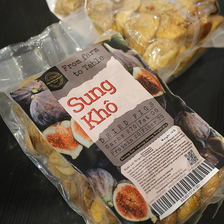Sung sấy dẻo không đường nhập khẩu Thổ Nhĩ Kỳ ăn kiêng, giảm cân, tập gym, thực dưỡng - PREMIUM FIGS The Nuts Valley