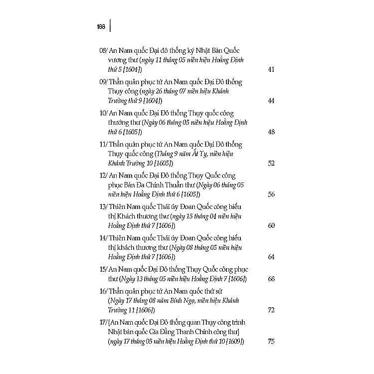 Việt Nhật Thông Thư - Các Bức Quốc Thư Bang Giao Giữa Chính Quyền Đàng Trong Với Nhật Bản Thế Kỷ XVI - XVII - Ảnh 5