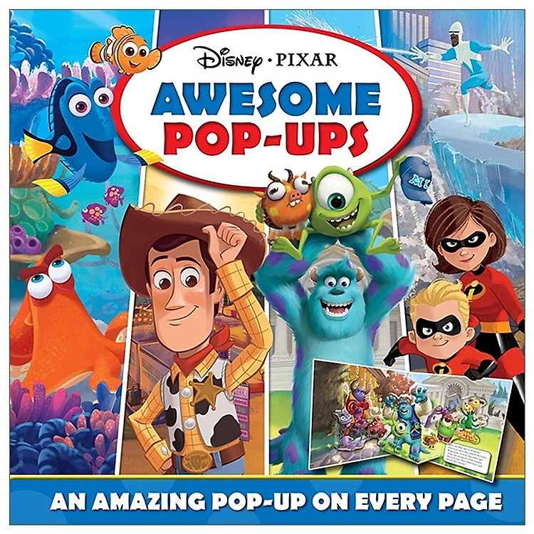 Disney Pixar Awesome Pop-ups - Disney Pixar: Sách hình 3D tuyệt vời Ver 2