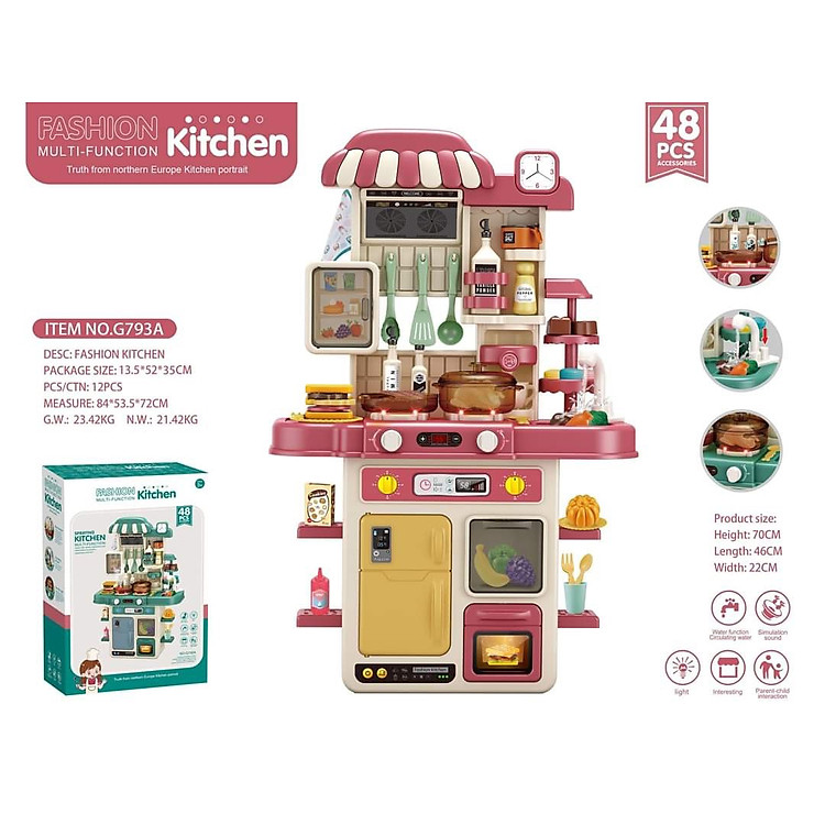 Mua Đồ chơi nhà bếp cỡ lớn cho bé Chính hãng Tiết kiệm - Hình ảnh 3