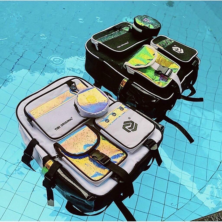 Balo Đi Học Thời Trang Tibi Original Phản Quang (Tặng Kèm Sticker + Giấy Thơm)