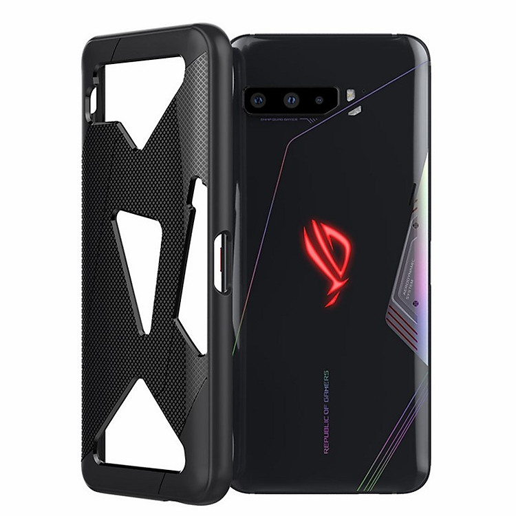 Ốp lưng cho Rog Phone 3 đen chống sốc
