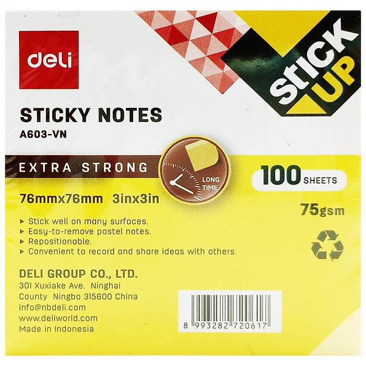 Giấy Note Deli EA603 76 x 76 mm 75gsm (100 tờ) - Ảnh 4