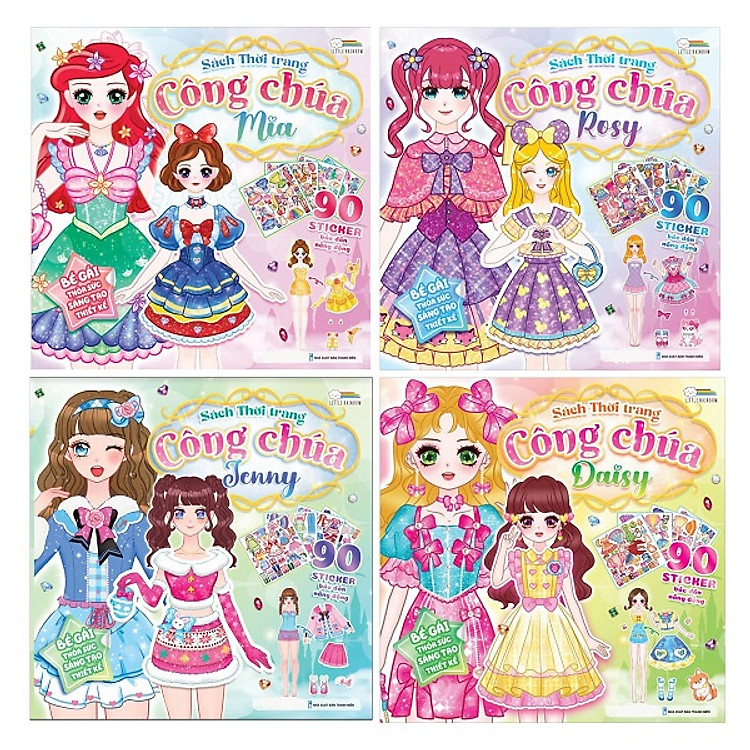 Sách Thời Trang Công Chúa: Mia, Rosy, Jenny, Daisy
