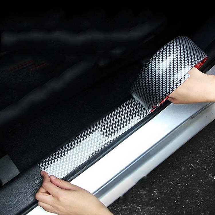 Nẹp carbon chống trầy xướt và trang trí xe hơi, xe ô tô cuộn dài dài 2,5m